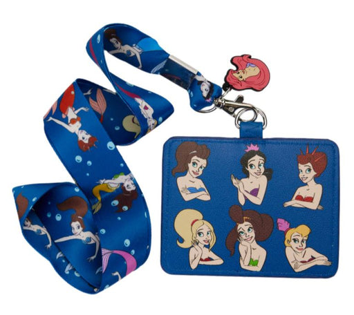 Disney The Little Mermaid Sisters Lanyard With Cardholder